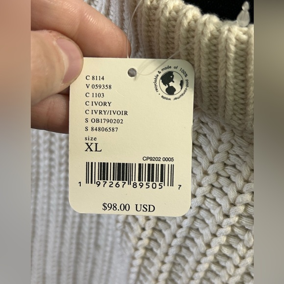 FREE PEOPLE Frankie Cable Sweater / Ivory - Picture 6 of 8